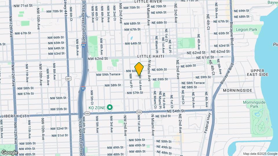 5900 NW 1st Ave Map and Location Details