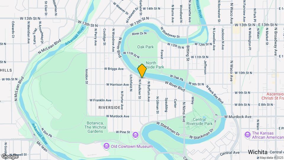 1201 W River Blvd Map and Location Details
