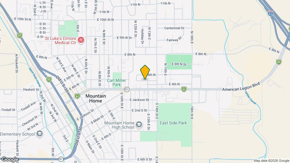 1285 E 4th N Map and Location Details