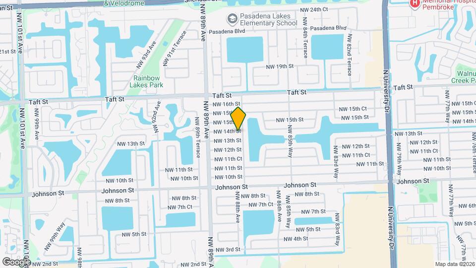 8760 NW 14th St Map and Location Details