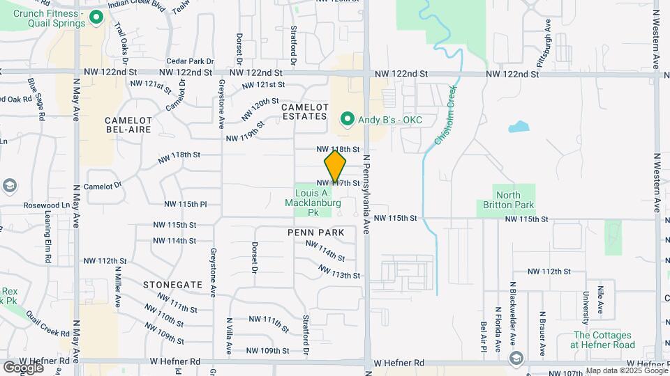 2122 NW 117th St-Unit -JGH 009 N OKC 2124 NW 117th Street Map and Location Details