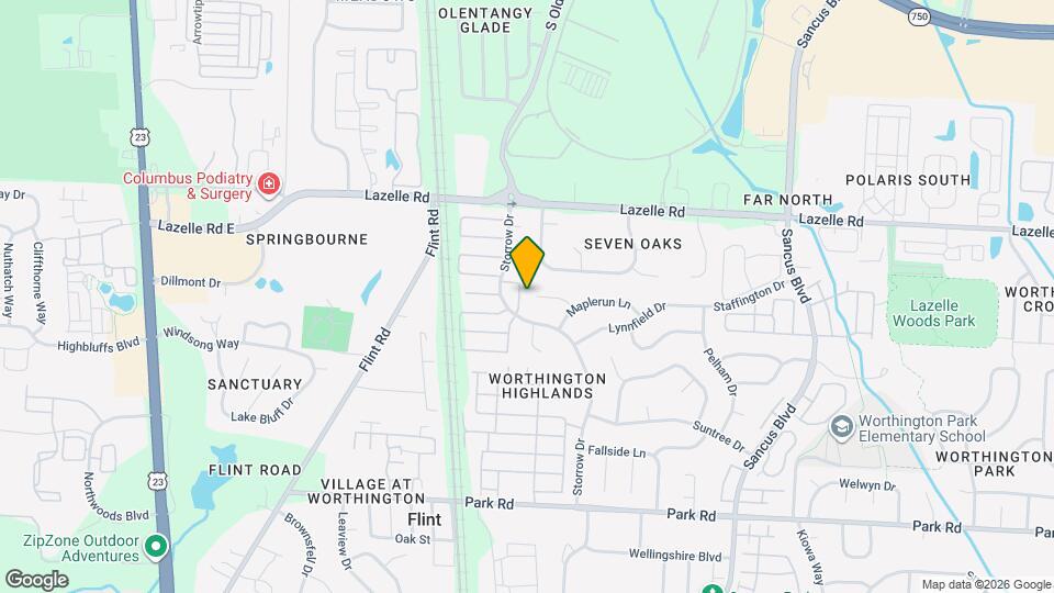 593 Bridgewater Ct Map and Location Details