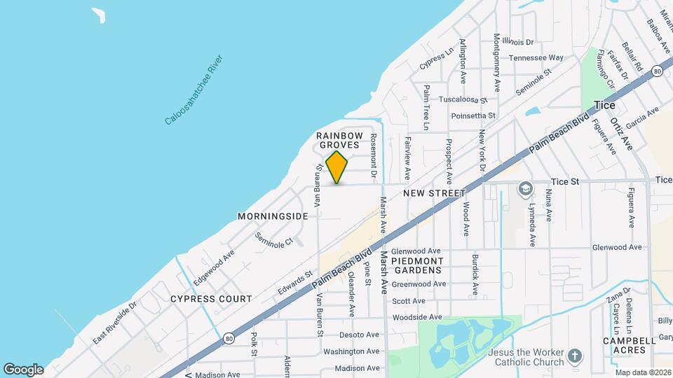4048 Edgewood Ave, Unit 1/2 DUPLEX with Den & Closet Map and Location Details
