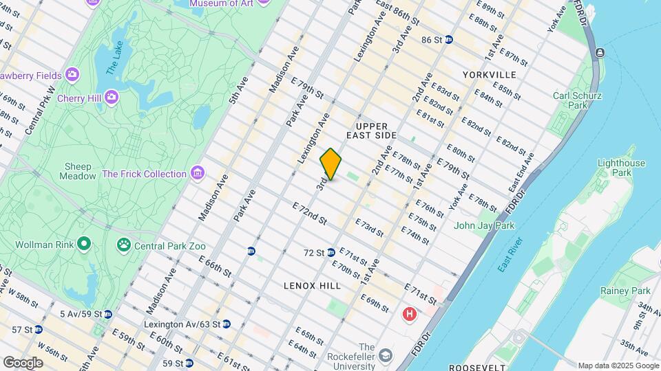 203 E 74 Street Map and Location Details