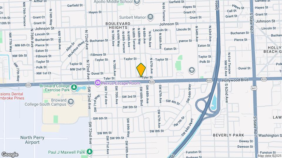 6830 Tyler St Map and Location Details