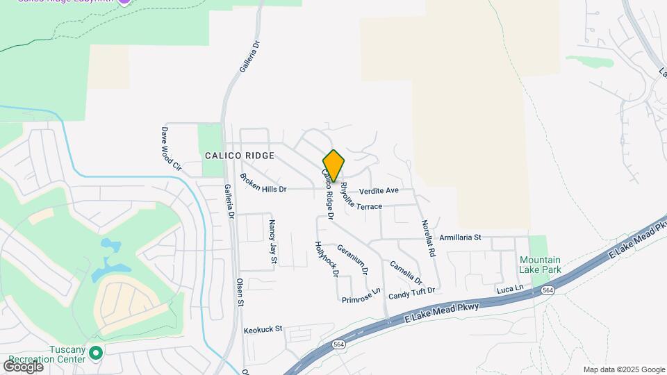 1121 Calico Ridge Dr Map and Location Details