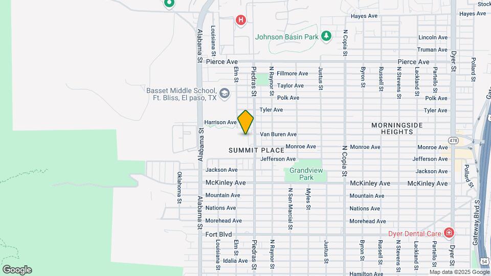 2812 Van Buren Ave Map and Location Details