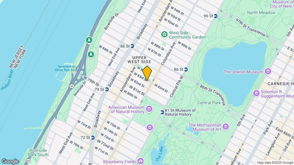106 W 83rd St Map and Location Details