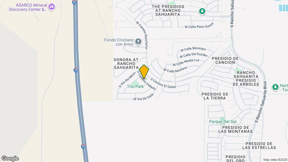 14352 S Camino Vallado Map and Location Details