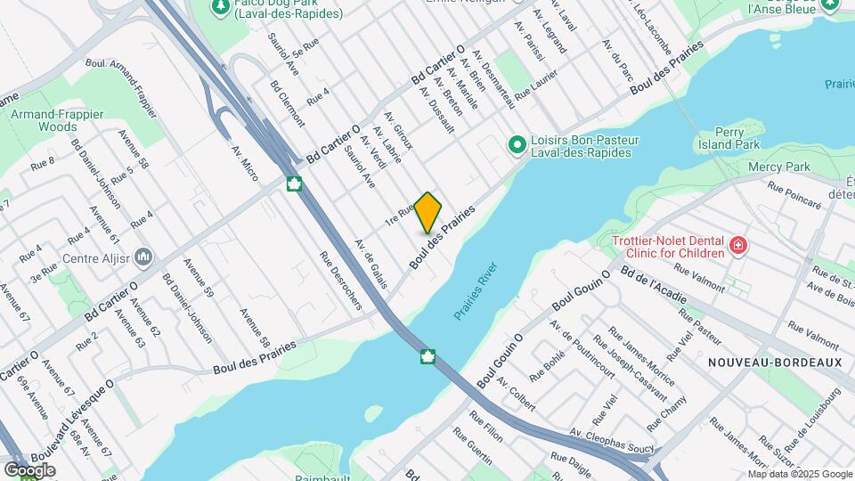 433 Des Prairies Boul Map and Location Details