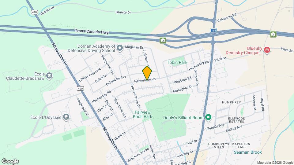 198 Hennessey Rd Map and Location Details