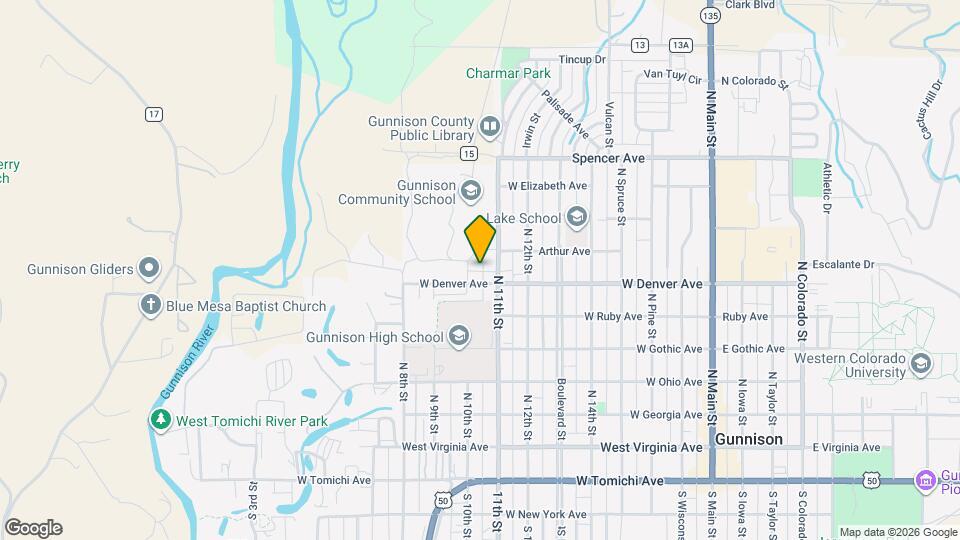 808 1/2 W Denver Ave Map and Location Details