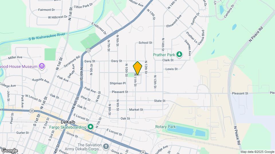 650 N 11th St Map and Location Details