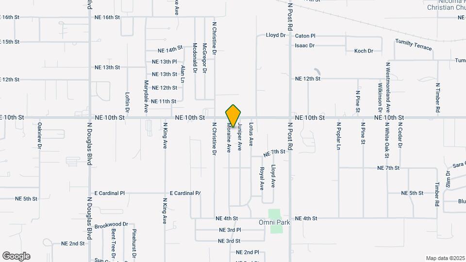 1000 Moraine Ave Map and Location Details