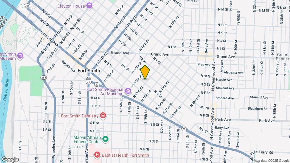 301 N 17th St Map and Location Details