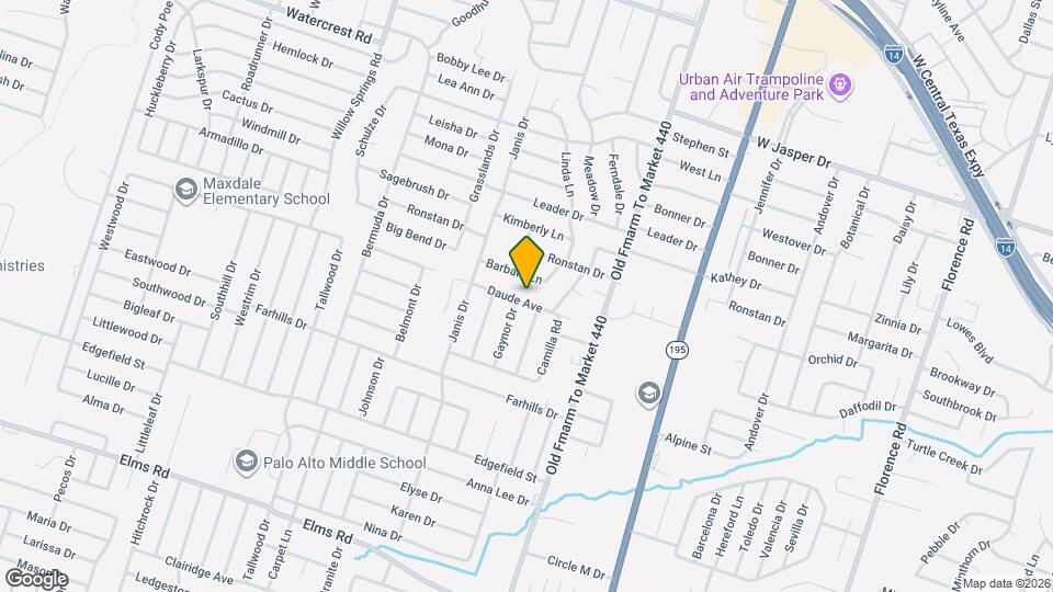 1505 Daude Ave Map and Location Details