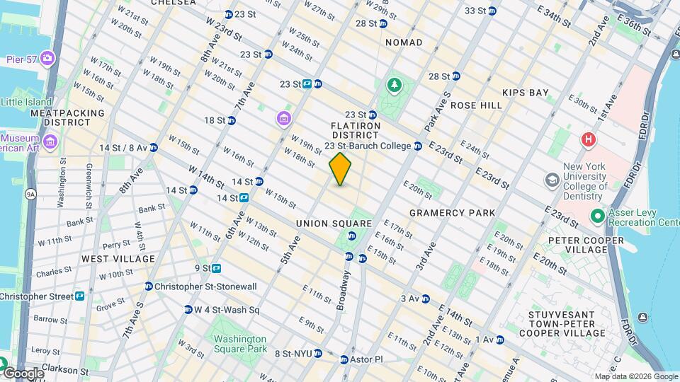 7 E 17th St Mapa y Detalles de la Ubicación