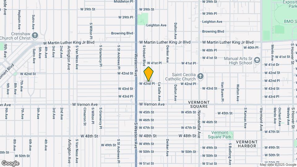 1610 W 42nd Pl Map and Location Details