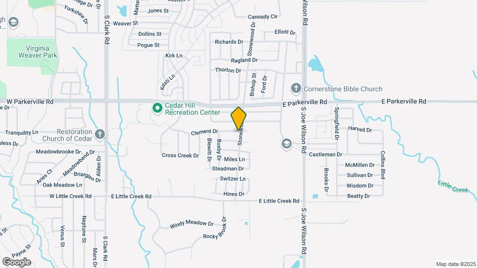 821 Clement Dr Map and Location Details