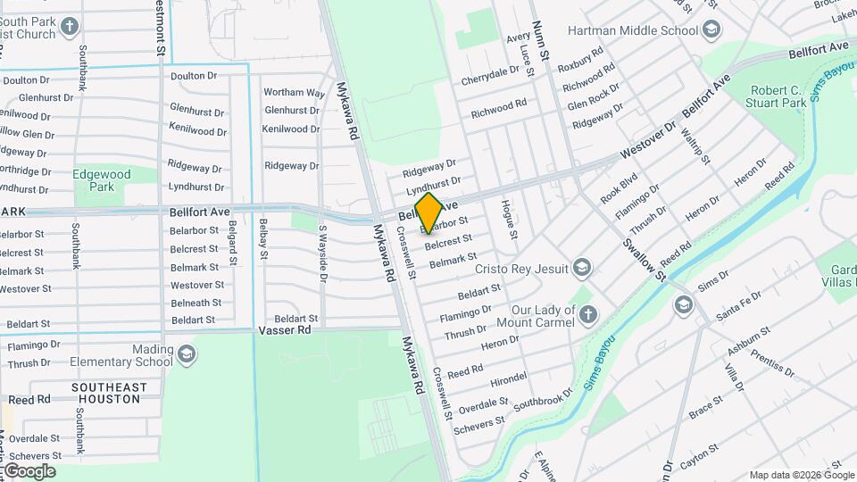 6303 Belcrest St Map and Location Details