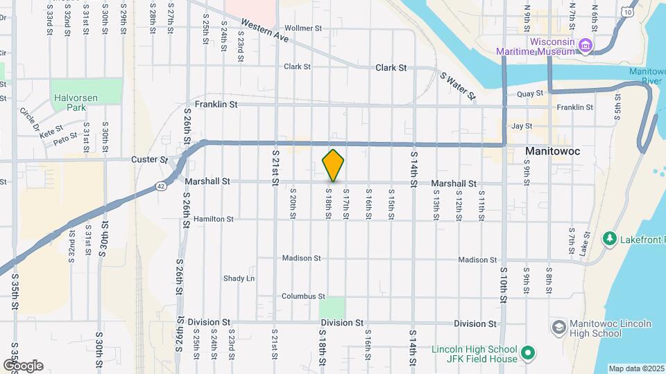 1715 Marshall St Map and Location Details