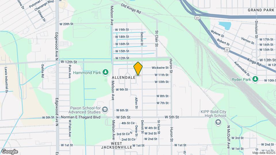 2033 Allandale Cir E Map and Location Details
