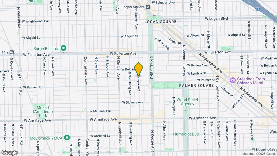 2230 N Sawyer Map and Location Details