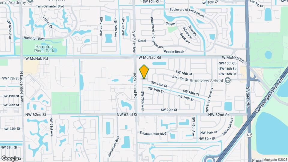 1740 SW 70th Way Map and Location Details