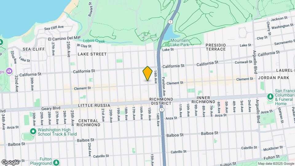 1400 Clement St Map and Location Details