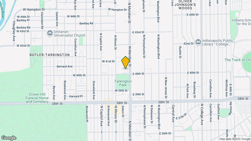 4000 N Meridian St Map and Location Details