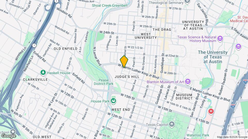 1807 San Gabriel St Map and Location Details