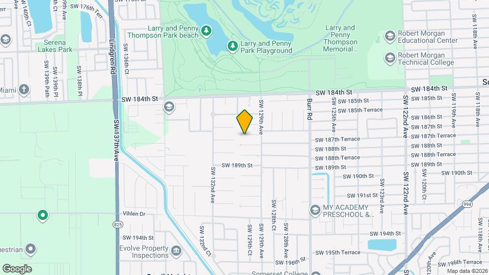 12970 SW 187th St Map and Location Details