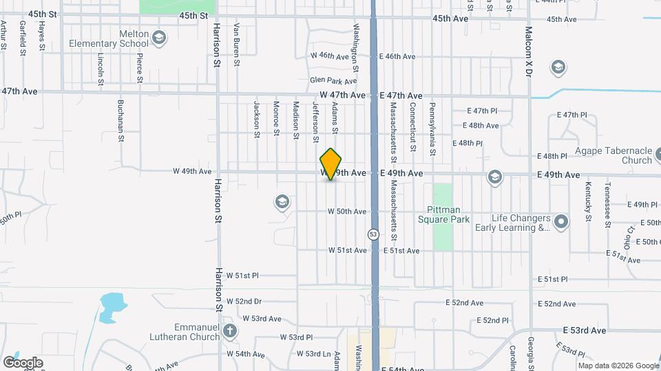 4924 Adams St Mapa y Detalles de la Ubicación
