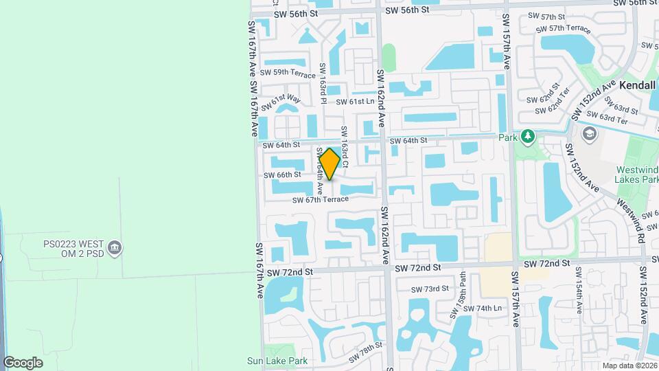 6664 SW 163rd Pl Map and Location Details