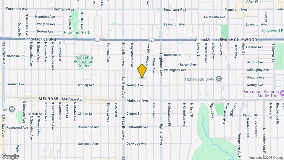 818 N Orange Dr Mapa y Detalles de la Ubicación