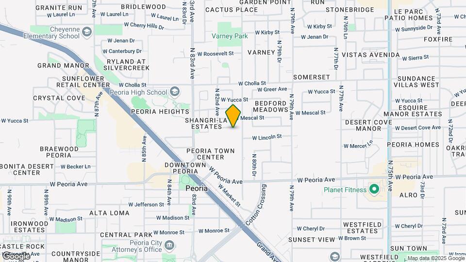 8119 W Desert Cove Ave Mapa y Detalles de la Ubicación