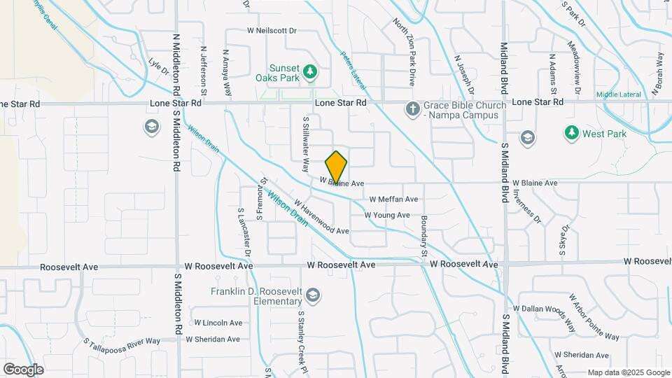 1765 W Blaine Ave Map and Location Details