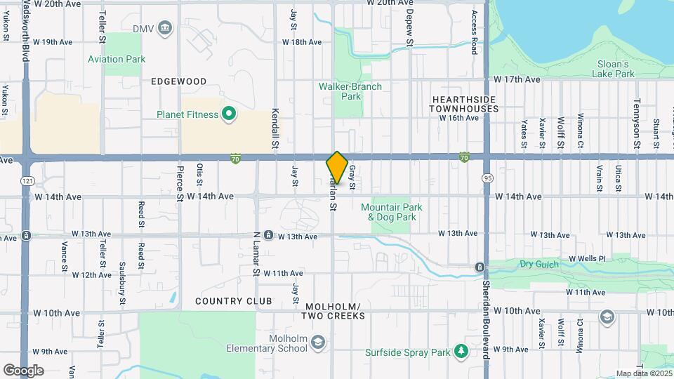 1408 Harlan St Mapa y Detalles de la Ubicación