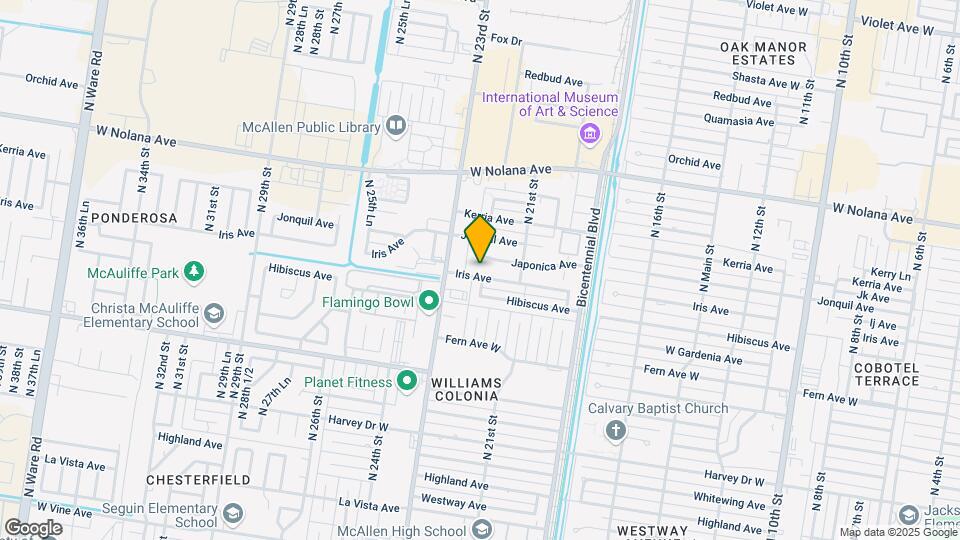 2132 W Iris Ave Mapa y Detalles de la Ubicación