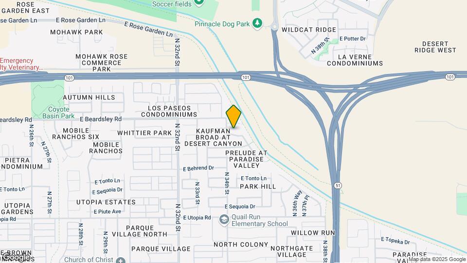 3410 E Escuda Rd Map and Location Details
