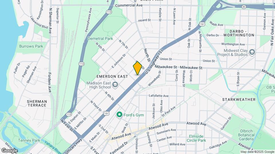 2416 E Washington Ave, Unit 1 Map and Location Details