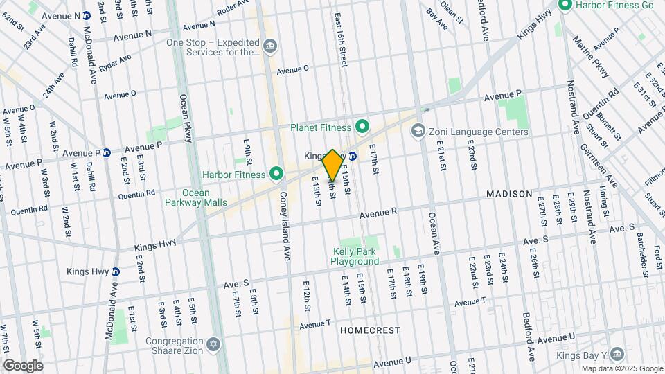 1733 E 14th St Mapa y Detalles de la Ubicación