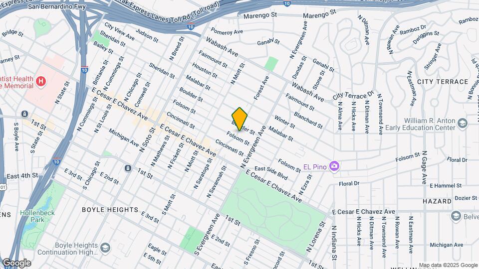 2801 Folsom St Map and Location Details