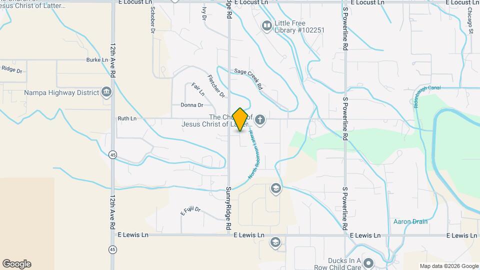 1126 S Fern St Map and Location Details