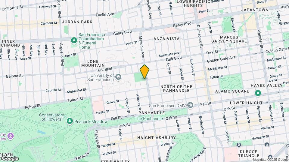 501 Masonic Ave Mapa y Detalles de la Ubicación