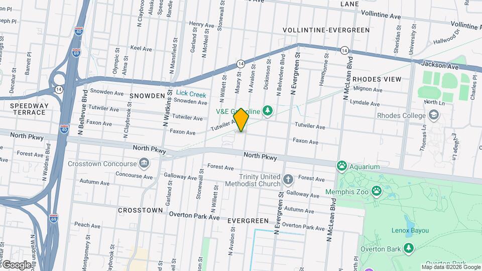 589 N Avalon St Map and Location Details