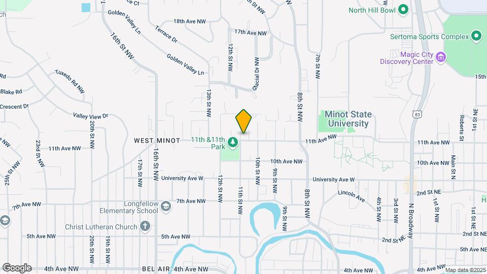 1018 11th Ave NW-Unit -1 Map and Location Details