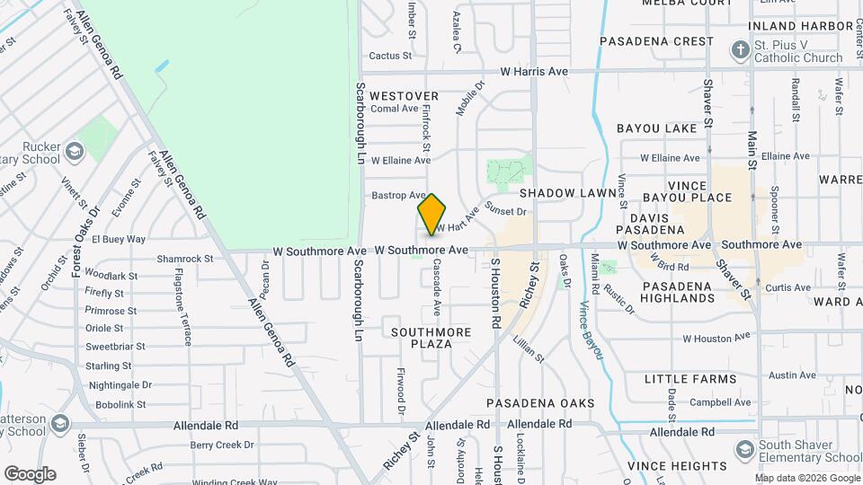 1216 W Southmore Ave Map and Location Details