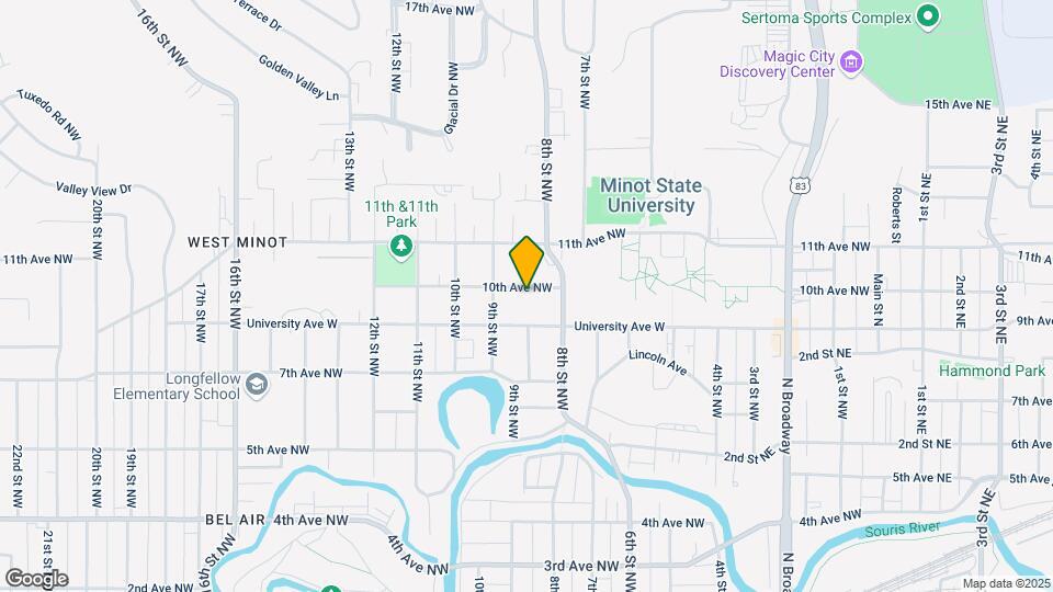 827 10th Ave NW, Unit B Map and Location Details