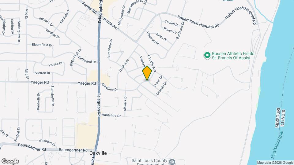 4538 Crestline Dr Mapa y Detalles de la Ubicación